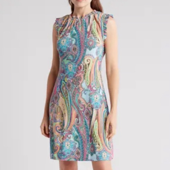 Tommy Hilfiger Colorful Paisley Dress - Picture 1 of 6